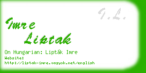 imre liptak business card
