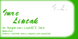 imre liptak business card